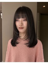 メゾンマイル 恵比寿(maison mile)&nbsp;#ブリーチなしダブルカラー#ワインレッド#ボルドーカラー#前髪