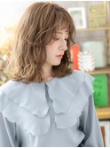 前髪パーマミルクティーブラウンくびれミディh4大宮20代30代40代