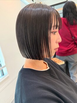 Melil【3月上旬NEW OPEN(予定)】の写真/【宇都宮】骨格を見極めた顔周りカットで、横顔まで美しく。結んでも可愛い、洗練された大人可愛いStyleへ