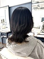 ルアン 上通り(ruen) レイヤーカット ウルフカット ミディアムレイヤー 熊本