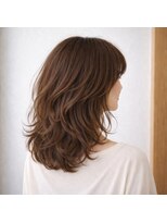 スープレックス ヘアーデザイン(SOUPREX HAIR DESIGN)&nbsp;セミロングレイヤーデジタルパーマ　20代 30代 40代 50代 60代
