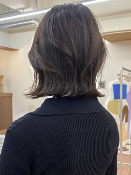 パークレーン アイス イヴェン(park lane ICI yeven) ブリーチなしショートボブレイヤーミディアム春カラー初カラー