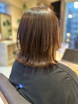 ヘアリゾート粋 ティガ 池袋店(tiga)&nbsp;ミディアムレイヤー/透明感ブラウン/外ハネ