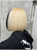 金髪ボブ