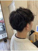 カット、クリームパーマ