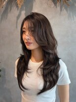 ハウリーヘアアンドスパ(HAURY hair&spa)&nbsp;レイヤーカット×チョコレートブラウン