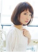 【ヘアジュレドゥ 花井】 甘めバング☆ふわミディボブ