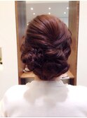 編み込み×ツイスト アレンジヘア  フルアップ