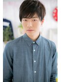 流し前髪で優し気に…メンズマッシュショート