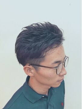 バーバーショップ テト キタヤマ(barber shop tete kitayama) ★かき上げメンズ2ブロックスタイル★