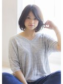 寺尾拓巳　大人かわいいラベージュくびれヘアインナーカラーボブ