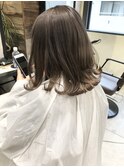 韓国風レイヤーカット透明感グレージュカラー ヨシンモリ