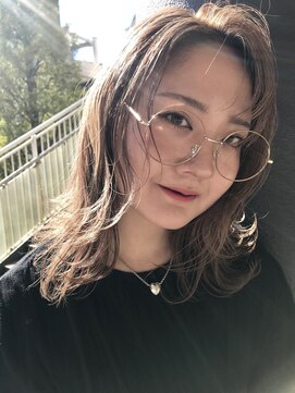 ネバーランド(NEVERLAND) レイヤーボブ☆軽髪☆ミルクティー☆透け感☆シースルー☆