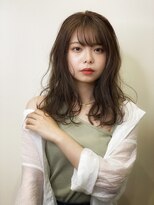 アッシュ 学芸大学店(Ash) 大人可愛い/20代30代40代/耳かけ/小顔ミディアムレイヤー