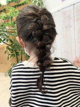 ネオリーブソラ 相模大野店(Neolive sola) 子供アレンジ編み込み