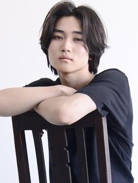 ロアー ヘアー ワメン(RAWR hair WaMen) 【RAWR】メンズパーマ_センターパートウルフ