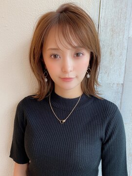 アフロート ディル(AFLOAT D'L) 大人かわいい ワンレンボブ 前下がりボブ ひし形シルエット KI