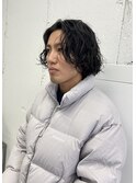 メンズボブ×ニュアンスパーマ
