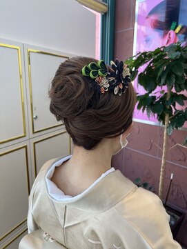 エイムコーゾー美容室(AiM KOZO) 和装セット/夜会巻き/ヘアセット