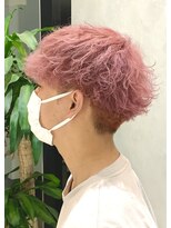 ディーン 名駅店(DEAN)&nbsp;ダブルカラー ブリーチカラー ピンク メンズカラー  メンズ