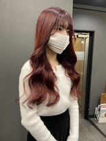 ボアップ(boappu)&nbsp;#レッドカラー#ダブルカラー#ロングヘア#韓国巻き