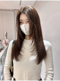 韓国ヘア／顔周りレイヤー/レイヤーカット／前髪カット