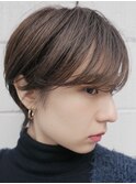 レイヤーカット/ウェットへア/オリーブベージュ/表参道