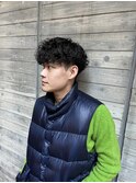 大人気波巻きスパイラルパーマ