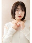 小顔似合わせカット前下がり切りっぱなしボブZ川口20代30代40代