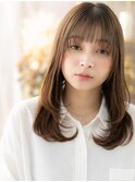 アースカラーワンカールストレートレイヤーa上尾20代30代40代