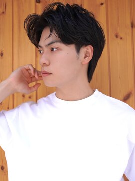 ブゾン(buZon) 【buZon ブゾン】センターパート韓国マッシュニュアンスパーマ