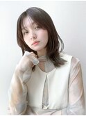クラゲヘアー/オリーブグレー/小顔/ココアベージュ[府中]