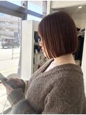 ショート/ボブ/韓国/チェリーブラウン/新越谷/南越谷