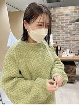 デルタ(Delta)&nbsp;#切りっぱなしボブ#シースルーバング#グレージュ