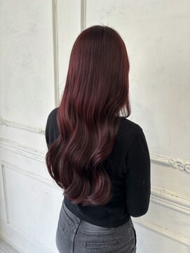 メゾンハル(Maison HALU) ブリーチなしダブルカラーで作るレッドカラー