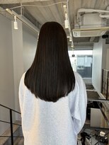 ヌープヘアーアイス(NUUP.hair ici)&nbsp;小顔似合わせカットオリーブベージュ透明感艶感カラーレイヤー