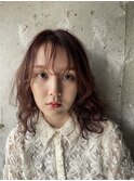【梅田】ブリーチ無しカシスレッド