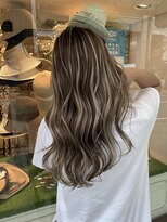 アンダーバーホワイト(_white) ハイライトブリーチ髪質改善トリートメントエクステ神戸三宮