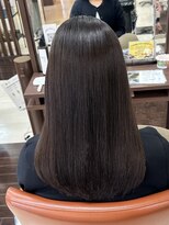 ウィーブ 成田店(Weve)&nbsp;くびれヘア/アプリコットオレンジ/ハイライトカラー/縮毛矯正