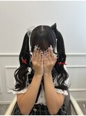 全力可愛い！立体リボン×ハート＊　ひな