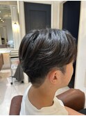 MEN’S HAIR/サーフカール/刈り上げセンターパート/流山