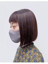 フレームプラス 天王寺あべの店(FRAME+)&nbsp;ピンクバイオレットボブ