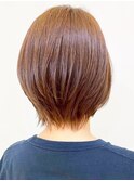 冬の◎髪質改善ツヤ髪カラーで大人上品なミルクティー