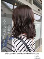 アイリス(IRIS) 黒髪からの大人っぽグレージュ