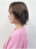 ＊外ハネボブゆるふわパーマボブ大人ボブ顎ラインボブ30代40代