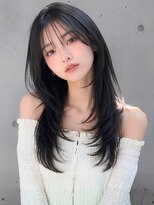 キャパ セントラル 天神 大名店(CAPA central)&nbsp;韓国ヘア レイヤーカット 髪質改善 前髪カット 顔周りカット