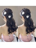 ベイビーズブレス(Baby's breath)&nbsp;【ハーフアップ】#ヘアセット #岡山 #倉敷