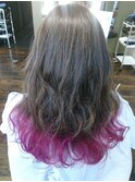 garbohair営業中スタイル♪毛先１BLEACHでラインカラーに♪