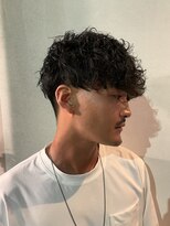 ヘアー アイス カンナ(HAIR ICI Canna)&nbsp;スパイラルパーマ　刈り上げマッシュ