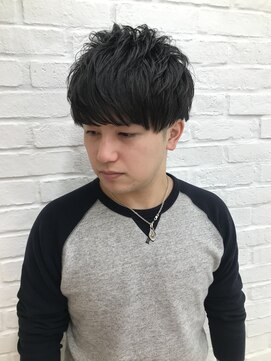 トッカ ヘアアンドトリートメント 仙台店(tocca) 【星篤志】バーバーマッシュヘアナチュラルパーマアップバング